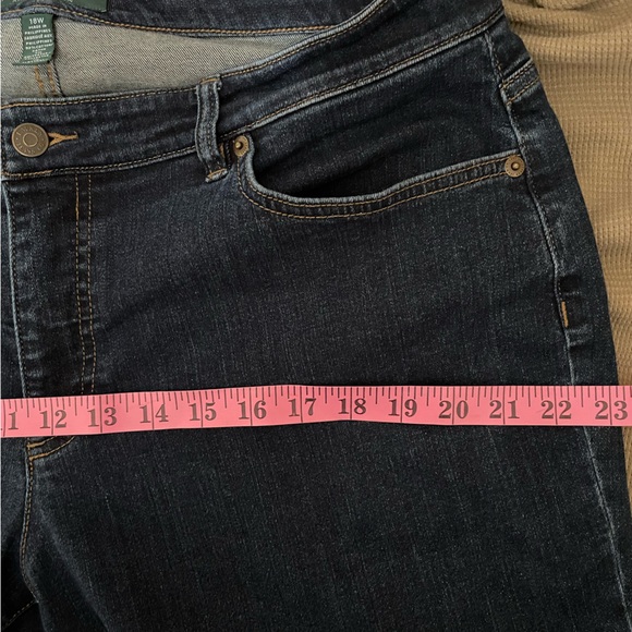18 W Lauren Ralph Lauren Classic Blue Women's Jeans Modern-Straight Curvy - Picture 7 of 16